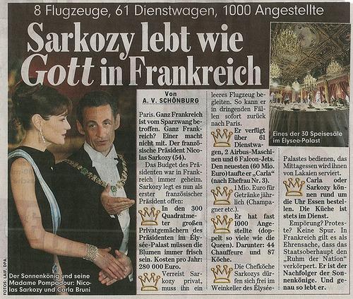 Sa majesté Sarkozy, vue d'Allemagne