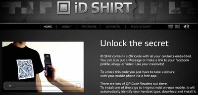 QR Code + T Shirt = idshirt.net