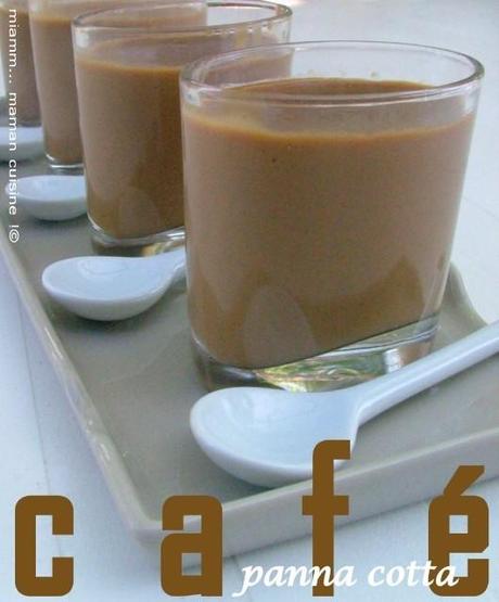 Panna cotta café, simple & corsée