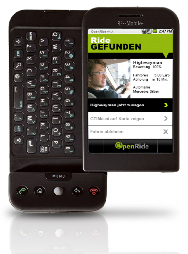 OpenRide - co-voiturage temps réel via GPS
