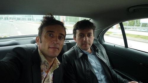 15/09/2009In a taxi for Charles de Gaulle with the boss.D...