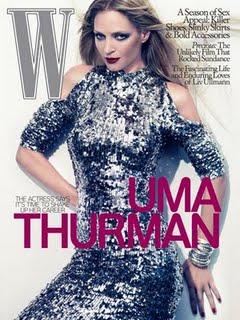[couv] Uma Thurman pour W Magazine