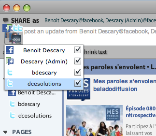 seesmic 3 Seesmic Desktop supporte les fan pages de Facebook