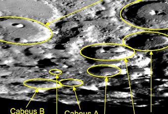 La NASA a choisie le cratère Cabeus A au pôle sud de la Lune pour l ...