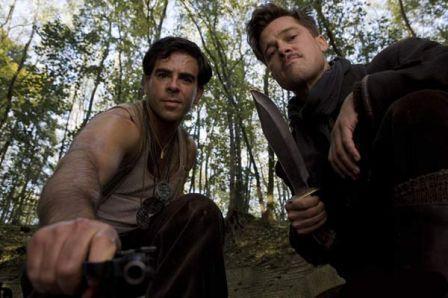 Eli Roth et Brad Pitt