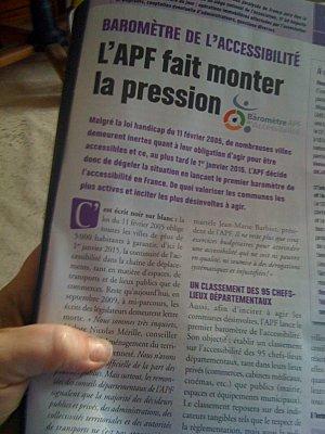 Le dernier FAIRE FACE de l'APF.