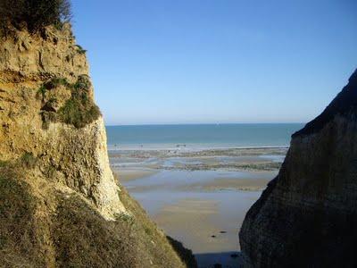 Varengeville sur mer: des paysages lunaires en Normandie