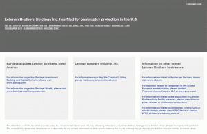 lehman Brothers website