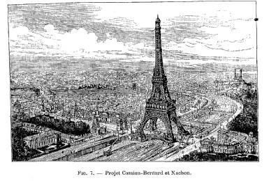 Projet et tour pour l'exposition universelle de Paris 1889