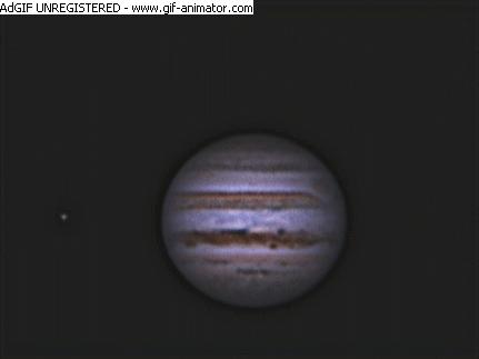 Animation de Jupiter avec Io