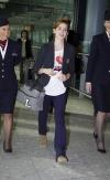 Emma Watson à l'aéroport de Heathrow (Londres) le 20 septembre 2009