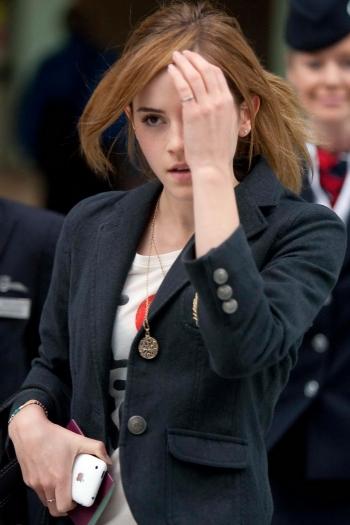 Emma Watson à l'aéroport de Heathrow (Londres) le 20 septembre 2009