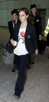 Emma Watson à l'aéroport de Heathrow (Londres) le 20 septembre 2009 Emma Watson à l'aéroport de Heathrow (Londres) le 20 septembre 2009