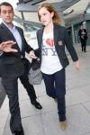 Emma Watson à l'aéroport de Heathrow (Londres) le 20 septembre 2009