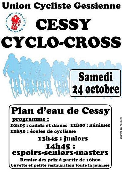 Cyclo cross01 : plan d'eau de Cessy, le 24/10/2009