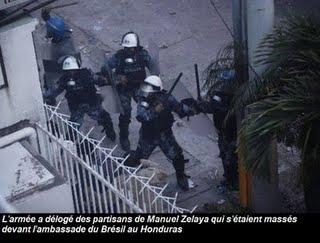 Honduras : L'armée hondurienne réprime les manifestants