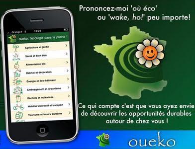 iPhone - application - Oueko - annuaire développement durable