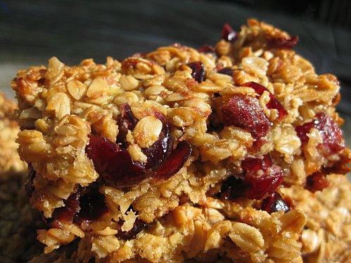 Flapjacks bananes et Cranberries, pour des goûters vitaminés...