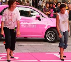 Sophie et Laura pied sur la ligne.JPG