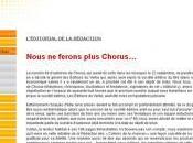 magazine Chorus liquidation judiciaire