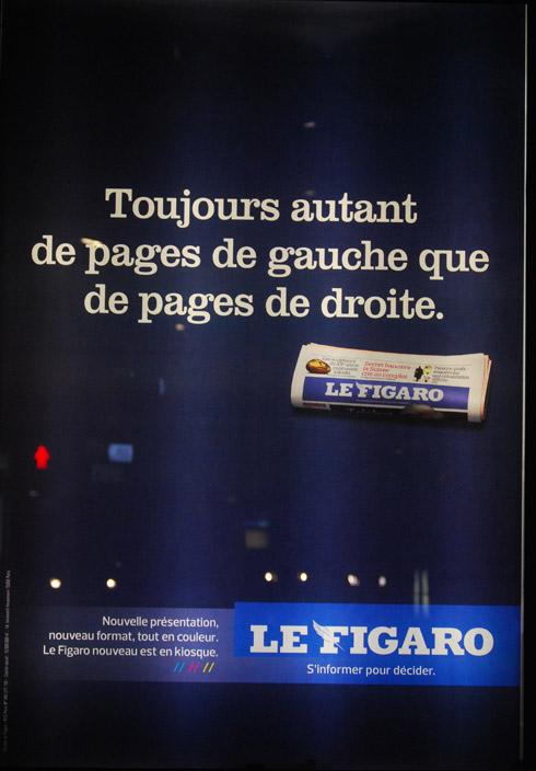 Le Figaro - Toujours autant de pages de gauche que de droite