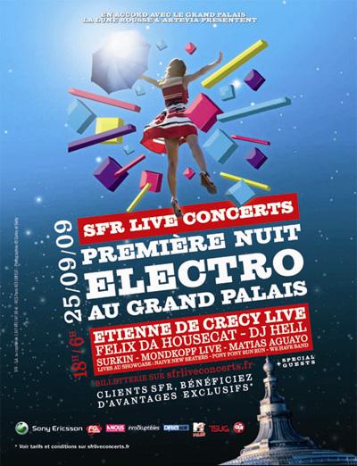 Première Nuit Electro au Grand Palais ... La programmation de malade !