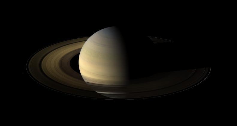 Saturne au moment de l'équinoxe