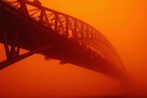 Dust storm in Australia