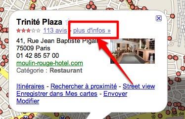 google maps info Google Maps Place Pages: lébauche dun guide touristique