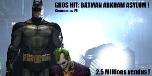 record de vente pour Batman Arkham Asylum