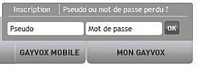 Retrouver son pseudo et son mot de passe chez Gayvox