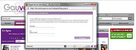 Retrouver son pseudo et son mot de passe chez Gayvox