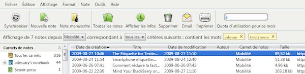 evernote windows 2 Evernote 3.5 bêta pour Windows: plus rapide et une version française