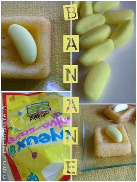 Les mini-cakes à la banane... bonbon !