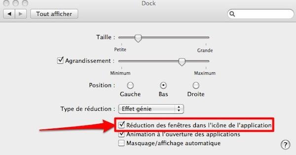 snow leopard dock Réduction des fenêtres dans l’icône de l’application [Mac]
