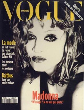 1993 Oct Madonna colombre Pringle Ellen von Unwerth
