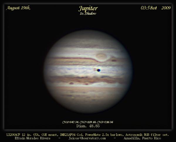 Jupiter, Ganymède, Europe: occultation et éclipse