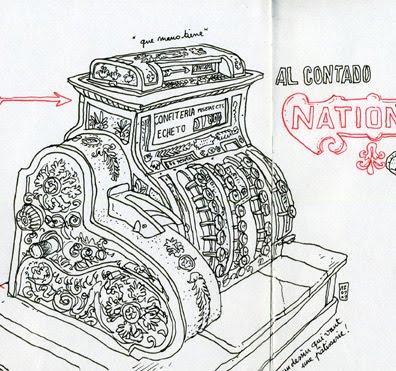 le verso de mon calepin à jaca!