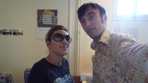 01/10/2009With Muriel, avec Muriel.