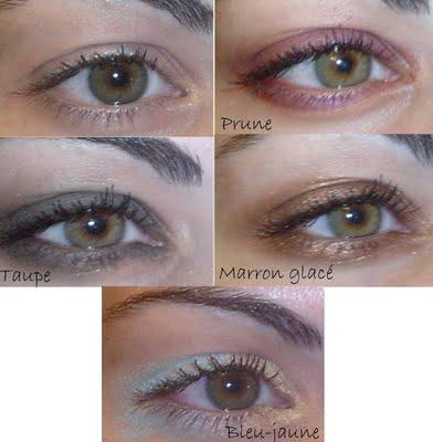 Maquillage pour les yeux vert - noisette vert : teintes neutres