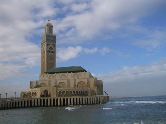 The Light house and morsque of Casablanca in Marocco near our port