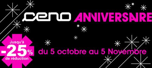 -25% sur Ceno.fr offre anniversaire