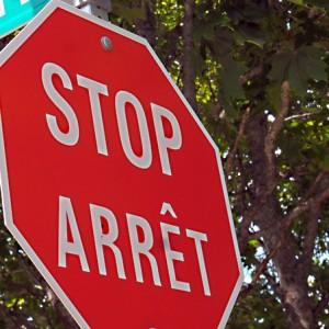 Stop, Arrêt