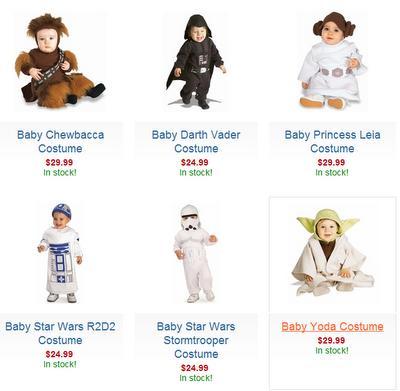 Des costumes Star Wars... pour bébés !