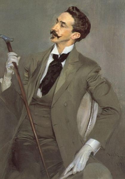Comte Robert de Montesquiou, un des modèles de Charlus, par Boldini