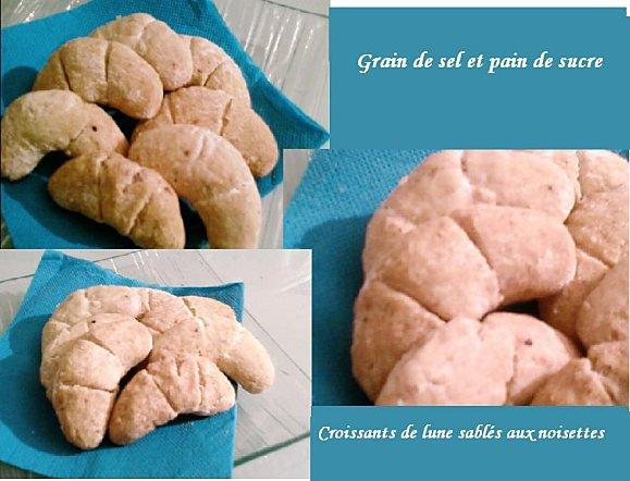 Croissants de lune sablés aux noisettes