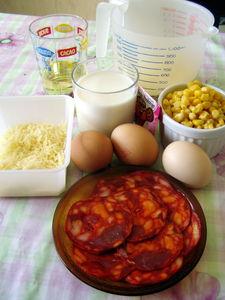 Mini cakes au maïs et chorizo