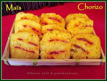 Mini cakes au maïs et chorizo