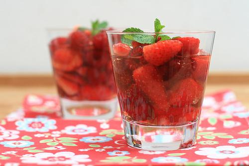 Nage de fraises & framboises