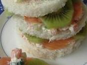 Sandwichs kiwi fromage kiri